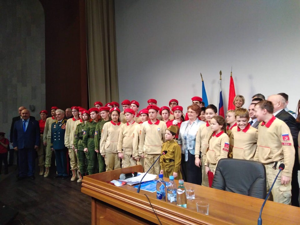 14 марта в префектуре СВАО прошел 4-й слет «Юнармии» Северо-восточного округа