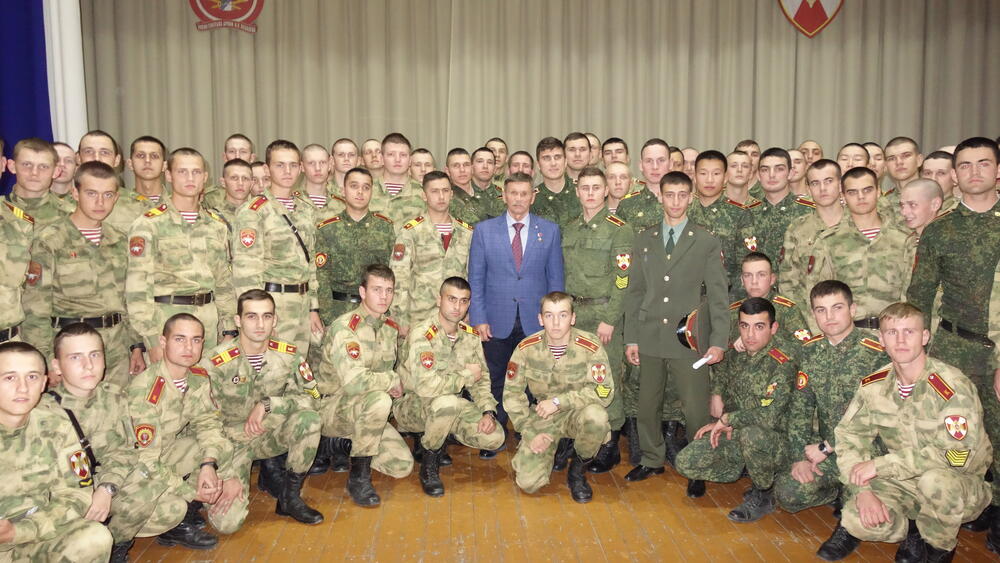 Встреча с курсантами военного института